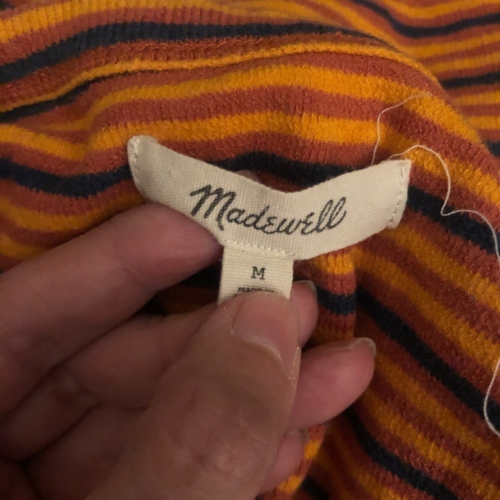 Madewell Audio Knot-Front Tank Top in Stripe - Picture 5 of 5